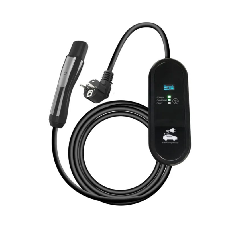 Tesla bærbar EV -oplader